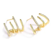 Brinco Moderno Ear Cuff Fake Falso Piercing Orelha Foto mini 1