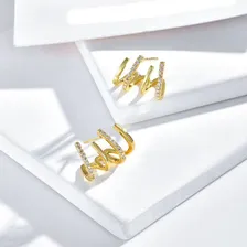 Brinco Moderno Ear Cuff Fake Falso Piercing Orelha Foto mini 2