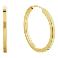 Brinco Ouro 18k 750 12mm Maciço Segundo Furo Argola Foto mini  3