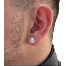 Brinco Ouro 18k Com Diamante Sintético Zircônia Neymar Foto mini 1