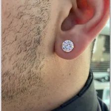 Brinco Ouro 18k Com Diamante Sintético Zircônia Neymar Foto mini  3