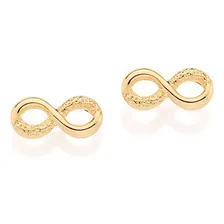 Brinco Ouro 18k Rommanel Infinito Antialérgico Pequeno 9mm Foto  mini 1