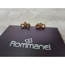Brinco Ouro 18k Rommanel Infinito Antialérgico Pequeno 9mm Foto mini  2