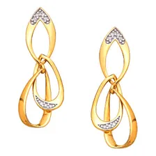 Brinco Ouro18k (750) Com Diamantes Foto mini 1