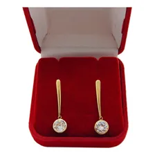 Brinco Palito Em Ouro 18k Com Zirc么nia Foto mini 4