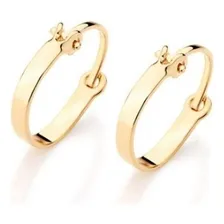Brinco Pequeno Rommanel Argola Infantil 1,0cm 520293 Cor Dourado Foto  mini 1