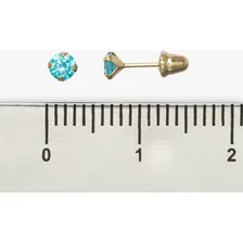 Brinco Ponto De Luz 3mm Ouro 18k Foto mini 2