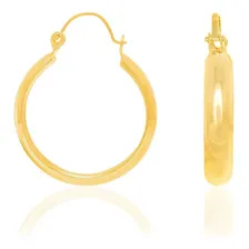 Brinco Rommanel Argola Com Fecho Folheado A Ouro 18k Foto mini  2