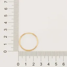 Brinco Rommanel Folheado Ouro 18k Pequena Argola Fina Bonito Foto mini 4