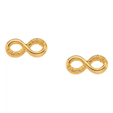 Brinco Rommanel Pequeno Simbolo Infinito Banhado ouro 525114 Foto mini 1