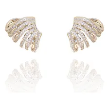 Brinco Semijoia Ear Cuff Cravejado Ródio Pri Acessórios Foto  mini 1