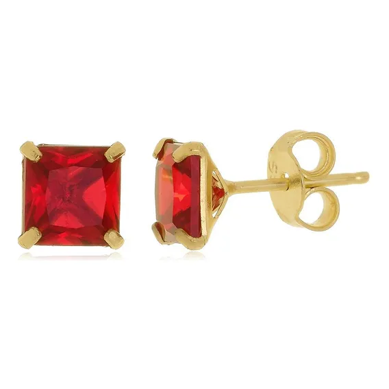 Brinco Zirc么nia Banhado A Ouro 18k Foto 1