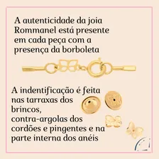 Brincos Rommanel Argola Com Coração Pendurado Banhado 526588 Foto mini 4