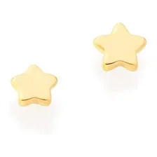 Brincos Rommanel Estrela Pequena Segundo Furo 522927 Cor Dourado Foto mini 1