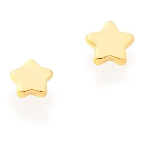 Brincos Rommanel Estrela Pequena Segundo Furo 522927 Cor Dourado Foto 1