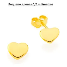 Brincos Rommanel Primeiro/segundo Furo Coração 522928 523351 Cor Dourado Foto mini 2