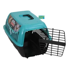 Brinqpet N2 caixa transporte gatos coelho cĂŁo pequeno 8kg verde Foto mini 4