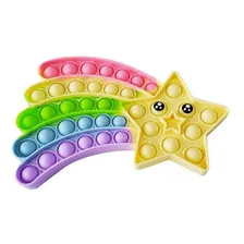 Brinquedo Aperta Pop Formato Estrela Cadente Fidget Toyng Foto mini  2