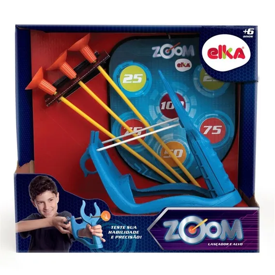 Brinquedo Arco E Flecha Zoom Lançador E Alvo Elka 1043 Foto 1