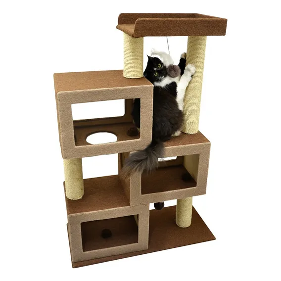Brinquedo Arranhador São Pet Big Ben Para Gatos Marrom Foto 1