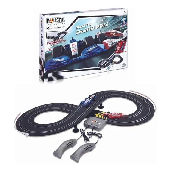 Brinquedo Autorama Com Controle Pista Elétrica Polistil Foto 1