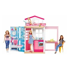 Brinquedo Barbie Real Casa Com Boneca Mattel Dvv48 Foto mini 1