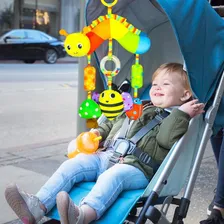 Brinquedo Bebe Chocalho Mobile Musical Centopeia Vento Cor Amarelo Foto mini  2