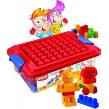 Brinquedo Bloco De Montar Educativo Infantil 28 Peças Dismat Foto  mini 1