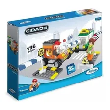 Brinquedo Bloco Para Montar Cidade Transito 196pcs Xalingo Foto  mini 1