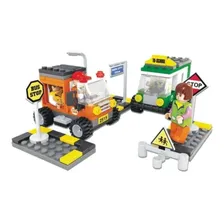 Brinquedo Bloco Para Montar Cidade Transito 196pcs Xalingo Foto mini  2