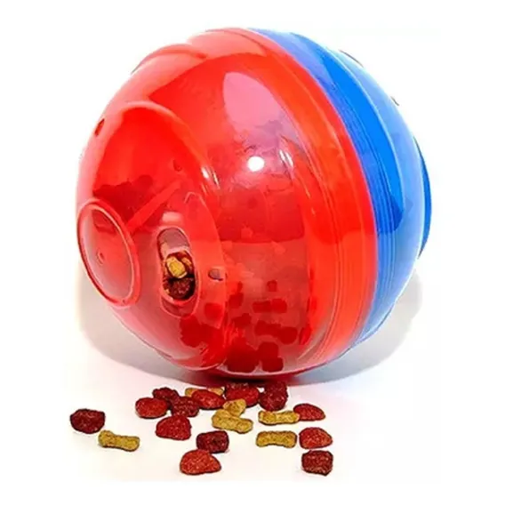 Brinquedo Bola Cães E Gatos Pet Ball Mini Pet Games Cor Azul e Vermelho Foto 1
