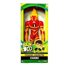 Brinquedo Boneco Ben 10 Chama Grande 30cm Sunny 1753 Foto mini 2
