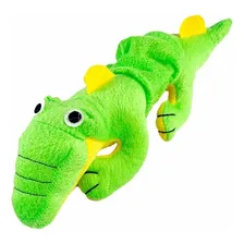 Brinquedo Cachorro Jacaré Crocodilo Pelúcia Pet Cães Cor Verde Foto mini  2