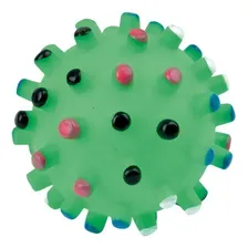 Brinquedo Cachorro Pet Bola Borracha Mordedor Com Som Cor Colorido Foto mini 1