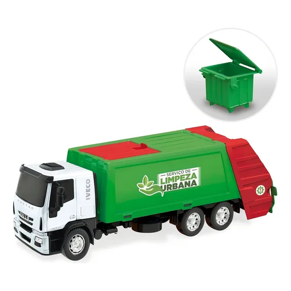 Brinquedo Caminhão Menino Iveco Coletor Lixo 342 Foto 1