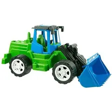 Brinquedo Carrinho Carregadeira Máquina Kraft Trator Praia Cor Azul Foto mini 2