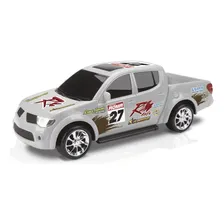 Brinquedo Carrinho Pick-up Rx - Rally L200 Roma Brinquedos Cor Branco Foto mini 1