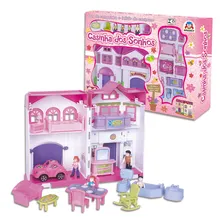 Brinquedo Casa De Boneca Casinha Dos Sonhos Garagem Braskit Foto mini 4
