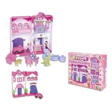 Brinquedo Casa De Boneca Casinha Dos Sonhos Garagem Braskit Foto mini 3