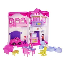 Brinquedo Casa De Boneca Casinha Dos Sonhos Garagem Braskit Foto mini 2