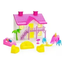 Brinquedo Casinha De Boneca Polibrinq Com Moveis E Boneca Cor Sortido Foto mini 2