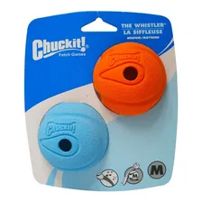 Brinquedo Chuckit Bola Para Cães The Whistler Ball 2 Unid Cor Laranja e Azul Foto mini 1