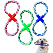 Brinquedo Corda Mordedor Pet Osso Para Cães Dental Bone Top Cor Verde 8 Foto mini 1