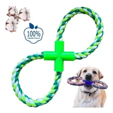Brinquedo Corda Mordedor Pet Osso Para Cães Dental Bone Top Cor Verde 8 Foto mini 4