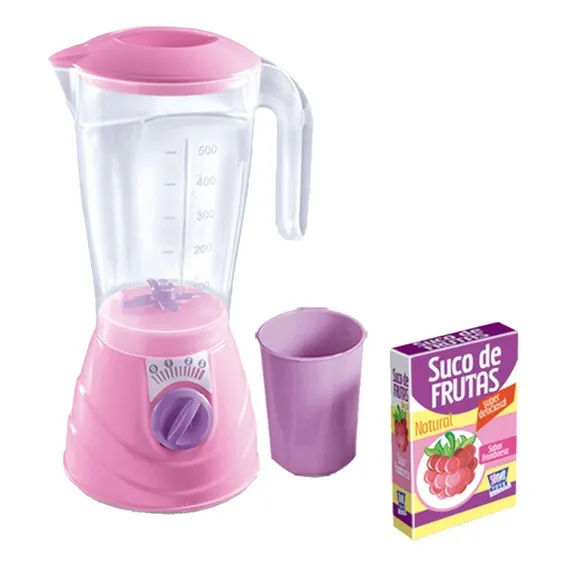 Brinquedo Cozinha Chef Kids Liquidificador Rosa Zucatoys Foto 1