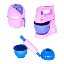 Brinquedo Cozinha Infantil Classic Completa Menina Cotiplas Cor Rosa Foto mini  2