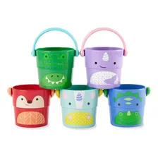 Brinquedo De Banho Infantil Kit 5 Baldinhos Animais Skip Hop Foto  mini 1