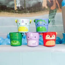 Brinquedo De Banho Infantil Kit 5 Baldinhos Animais Skip Hop Foto mini 4