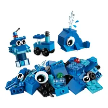 Brinquedo De Montar Classic Peças Criativas Azuis Lego Quantidade de peças 52 Foto mini  2