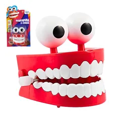 Brinquedo Dentadura Maluca Divertida À Corda Pula Pula Foto mini 1